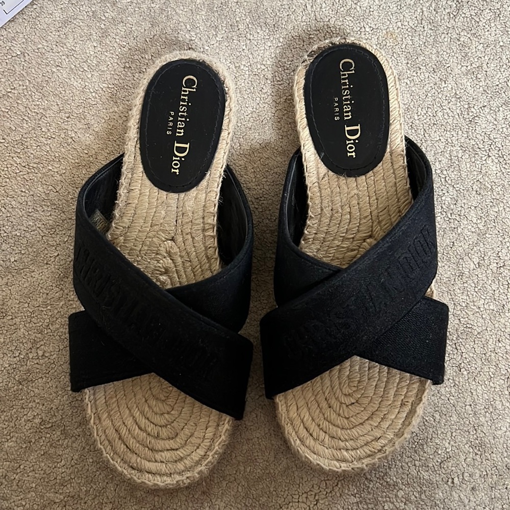 Dior Espadrille Sandals 100% AUTHENTIC